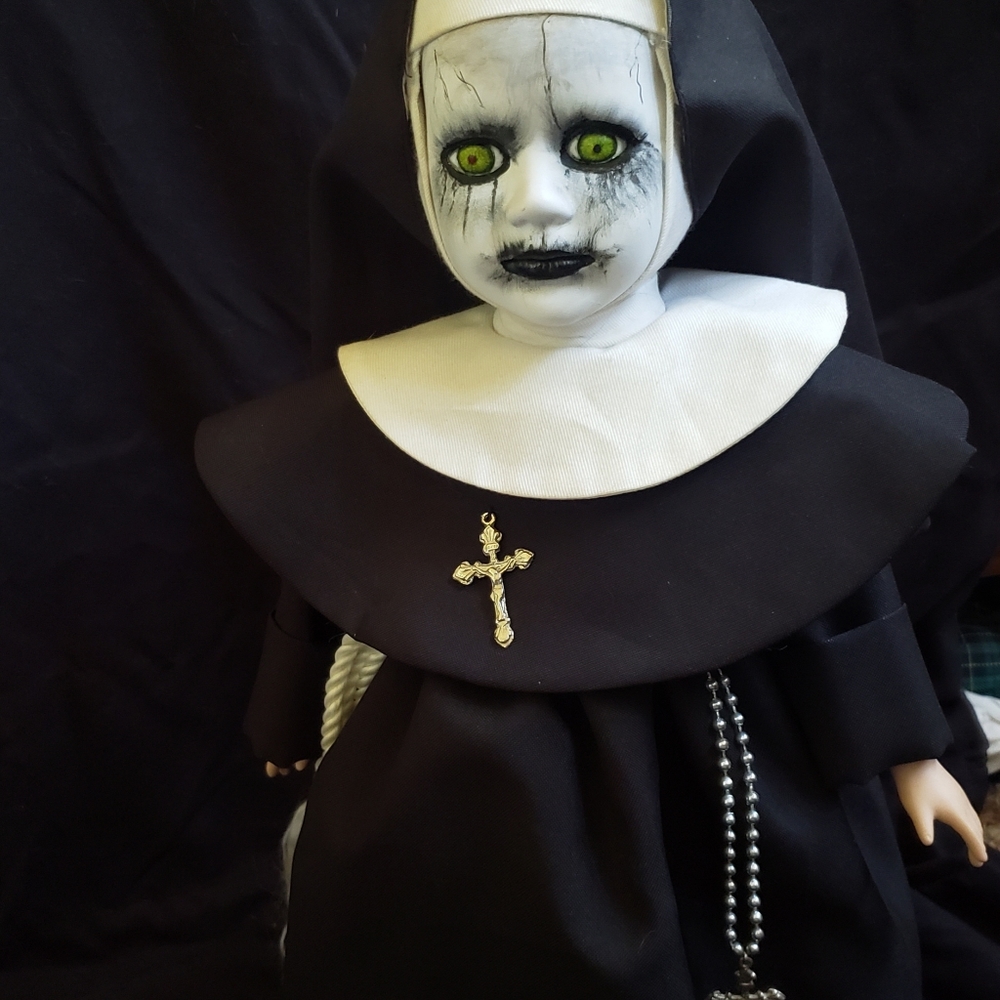OOAK Creepy Nun Porcelain Doll
